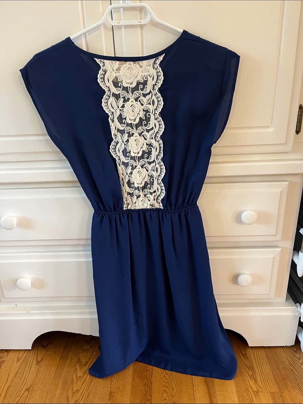 Tea n rose navy dress with lace back